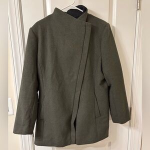 Harve Benard Dark Green Military Jacket